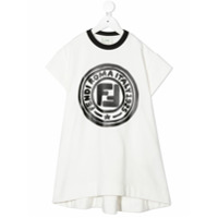 Fendi Kids Vestido com estampa FF - Branco