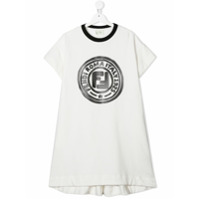 Fendi Kids Vestido com estampa FF - Branco