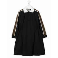 Fendi Kids Vestido com estampa FF - Preto