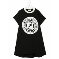 Fendi Kids Vestido com estampa FF - Preto