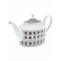 Fornasetti Bule de chá de porcelana - Preto