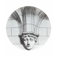 Fornasetti Prato com estampa Boss - Branco