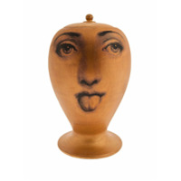 Fornasetti Vaso com estampa de rosto - Amarelo