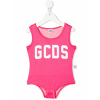 Gcds Kids Body com estampa de logo - Rosa