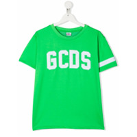 Gcds Kids Camiseta com logo bordado - Verde