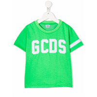 Gcds Kids Camiseta com logo bordado - Verde
