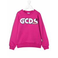 Gcds Kids logo-print sweatshirt - Rosa