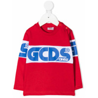 Gcds Kids logo-print T-shirt - Vermelho