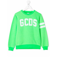 Gcds Kids Moletom com logo bordado - Verde