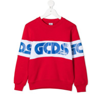 Gcds Kids Suéter com estampa de logo - Vermelho