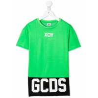 Gcds Kids Vestido reto com logo - Verde