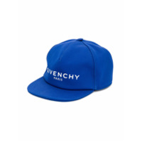 Givenchy Kids Boné com logo bordado - Azul