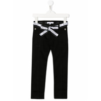 Givenchy Kids Calça jeans com cinto - Preto