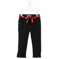 Givenchy Kids Calça jeans slim - Preto