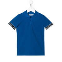 Givenchy Kids Camisa polo com logo - Azul