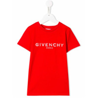 Givenchy Kids Camiseta com logo - Vermelho