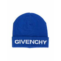 Givenchy Kids Gorro com logo - Azul