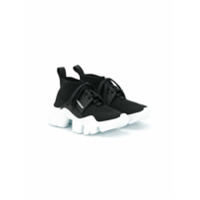 Givenchy Kids logo low-top sneakers - Preto