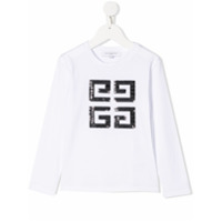 Givenchy Kids Moletom com logo - Branco