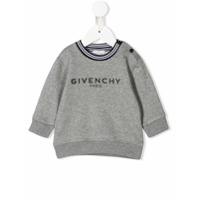 Givenchy Kids Moletom com logo - Cinza