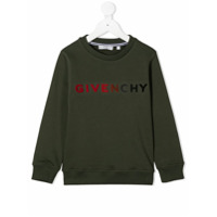 Givenchy Kids Moletom com logo - Verde