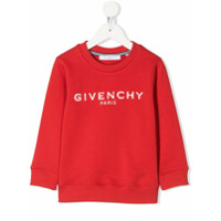 Givenchy Kids Moletom com logo - Vermelho