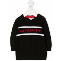 Givenchy Kids Suéter de tricô com logo - Preto
