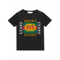 Gucci Kids Camiseta com logo - Preto