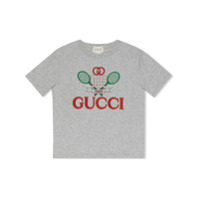 Gucci Kids Gucci Tennis T-shirt - Cinza