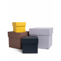 Hay Conjunto de caixas color block - Cinza