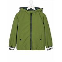 Herno Kids contrast trim jacketa - Verde