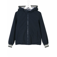 Herno Kids hooded bomber jacket - Azul