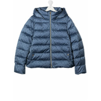 Herno Kids Jaqueta matelassê com logo - Azul