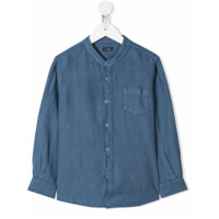 Il Gufo Camisa mangas longas de linho - Azul