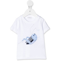 Il Gufo Camiseta com aplicação - Branco