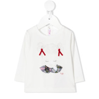 Il Gufo Camiseta com estampa Girl - Branco