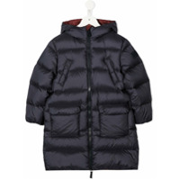 Il Gufo Casaco matelassê com zíper - Azul