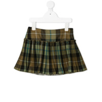 Il Gufo check pattern flared skirt - Verde