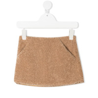 Il Gufo faux-shearling mini skirt - Neutro