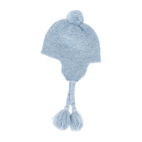Il Gufo Gorro de tricô com tassel - Azul