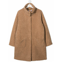 Il Gufo TEEN textured cotton coat - Marrom