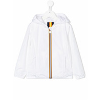 K Way Kids Jaqueta com capuz e zíper - Branco