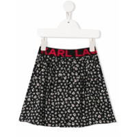 Karl Lagerfeld Kids a-line skirt - Preto