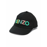 Kenzo Kids Boné com logo bordado - Preto