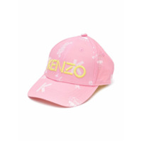 Kenzo Kids Boné com logo bordado - Rosa