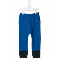 Kenzo Kids Calça esportiva bicolor - Azul