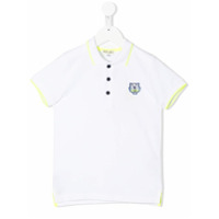 Kenzo Kids Camisa polo com logo - Branco