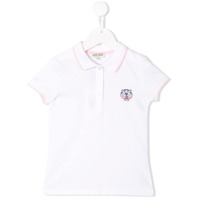 Kenzo Kids Camisa polo com patch - Branco