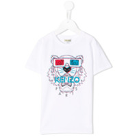 Kenzo Kids Camiseta com tigre 3D - Branco