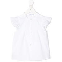 Knot Blusa Concha mangas curtas - Branco